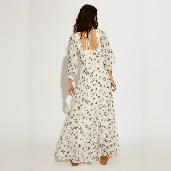Free People Olive Floral Long - Picture 8 of 9